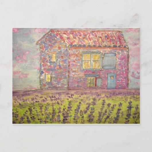 Lavender Aromatherapie Briefkaart (Voorkant)