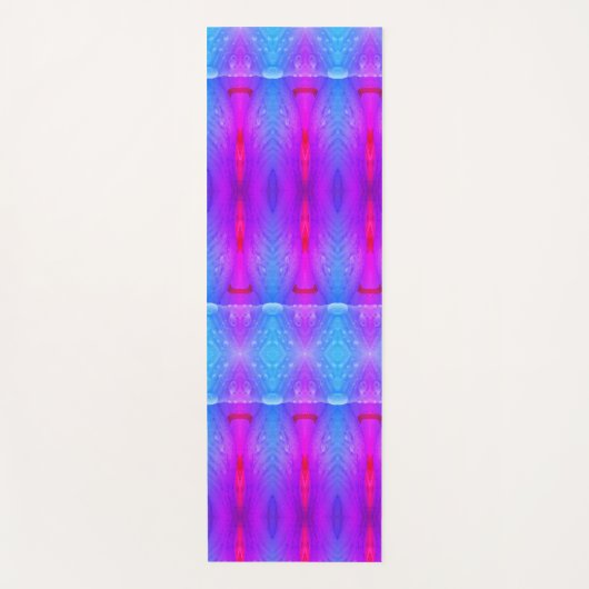 Lavender Art Deco Ikat Miami Yogamat (Voorkant)