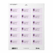 Lavender art nouveau address label (Full Sheet)