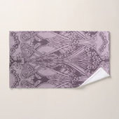 Lavender, Art Nouveau, patroon, floreel, chic, sch Handdoek (Handdoek)