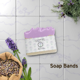 Lavender Artisan Soap Band Wrap Uitnodigingen Wikkel