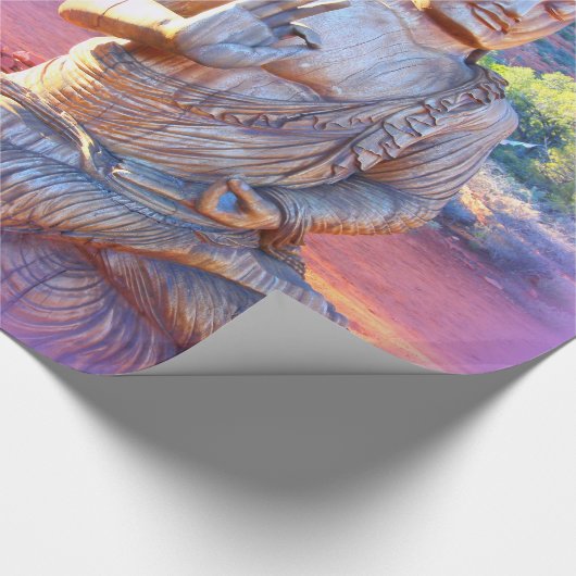 lavender aura buddha cadeaupapier (Hoek)