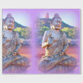 lavender aura buddha cadeaupapier (Vlak)