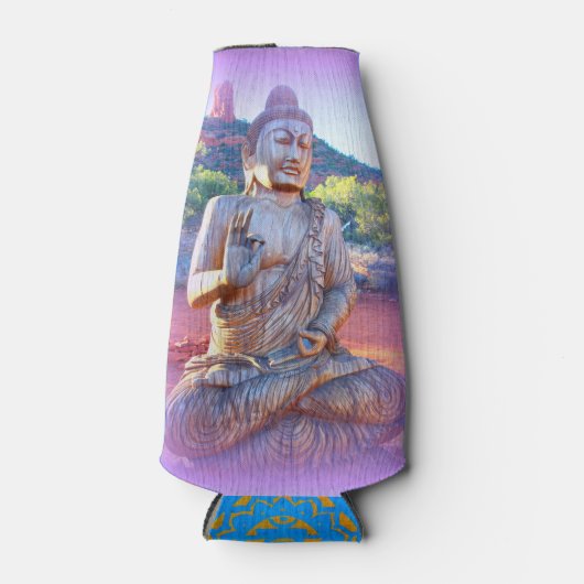 lavender aura buddha flesjeskoeler (Voorkant)