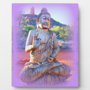 lavender aura buddha fotoplaat