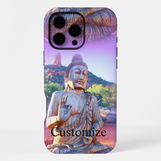 lavender aura buddha iPhone hoesje (Achterkant)