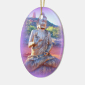 lavender aura buddha keramisch ornament (Links)
