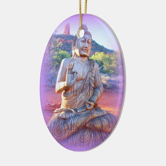 lavender aura buddha keramisch ornament (Links)