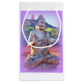 lavender aura buddha klein cadeauzakje (Achterkant)