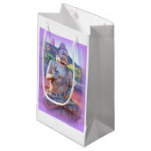 lavender aura buddha klein cadeauzakje (Voorkant Gekanteld)