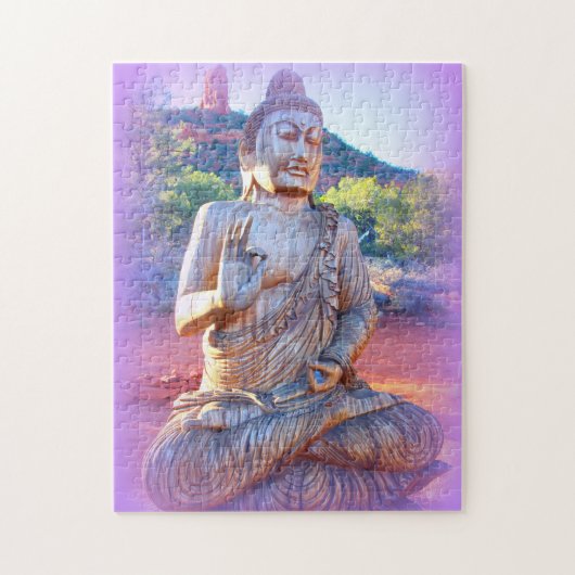 lavender aura Buddha Legpuzzel (Verticaal)