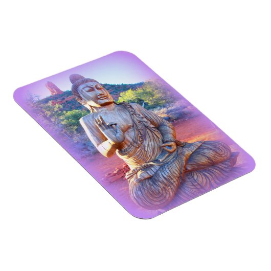 lavender aura buddha magneet (Rechterzijde)