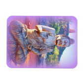 lavender aura buddha magneet (Horizontaal)