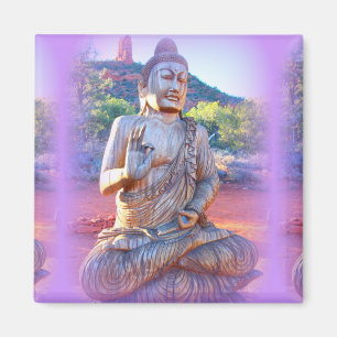 lavender aura buddha magneet