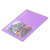 lavender aura buddha notitieblok (Schuin)