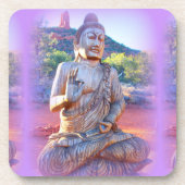 lavender aura buddha onderzetter (Voorkant)