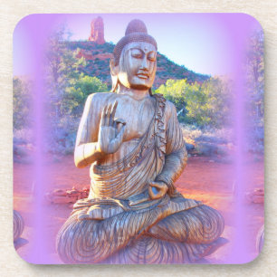 lavender aura buddha onderzetter