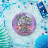 lavender aura buddha papieren bordje (Feest)