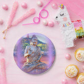 lavender aura buddha papieren bordje (Feest)