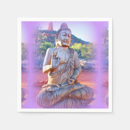 lavender aura buddha servetten (Voorkant)