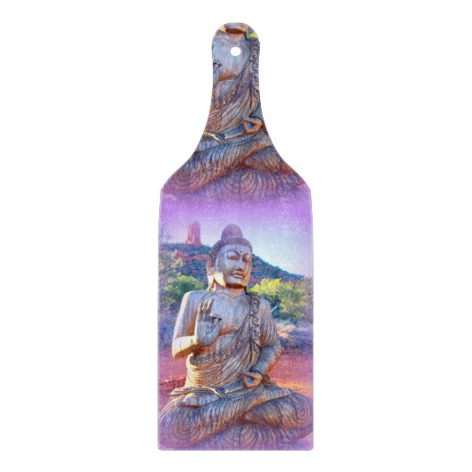 lavender aura Buddha Snijplank (Voorkant)