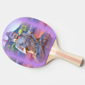 lavender aura buddha tafeltennisbatje (Zijkant)