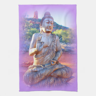 lavender aura buddha theedoek