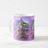 lavender aura buddhas koffiemok (Voorkant links)
