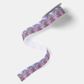 lavender aura buddhas satijnen lint (Achterkant)
