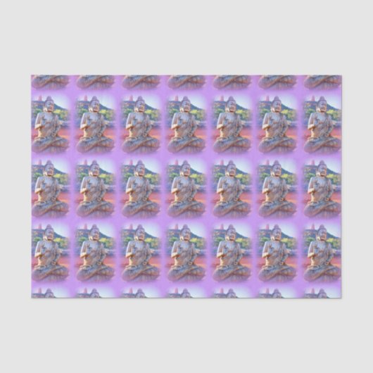 lavender aura buddhas tissuepapier (Voorkant)