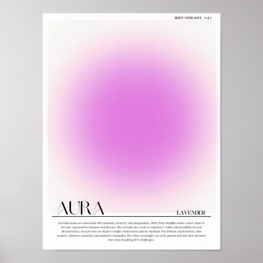 Lavender Aura Poster (Voorkant)