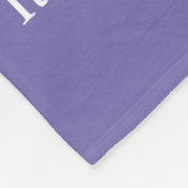 Lavender Awareness Ribbon Cancer Fleece Blanket Deken (Hoek)