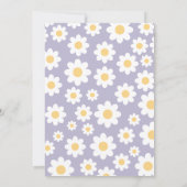 Lavender Baby in de uitnodiging van het Baby showe (Achterkant)