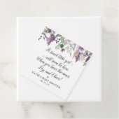 Lavender Baby shower Favor Tag Bedankjes Labels (In situ)