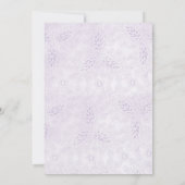 Lavender Baptism/Christening Uitnodiging (Achterkant)