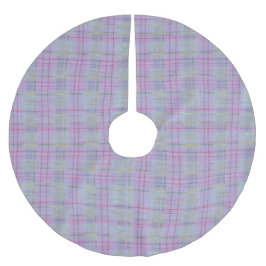 Lavender Barefoot Plaid Tree Skirt Kerstboom Rok