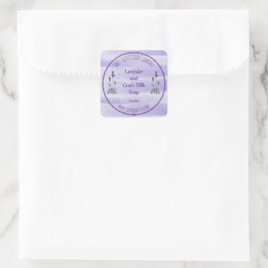 Lavender Bath and Cosmetics Label (Tas)