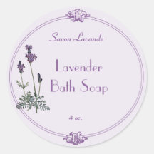 Lavender Bath-zeeplabel