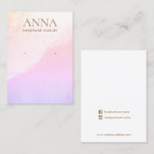 Lavender Beach die juwelenvertoning verdient Visitekaartje (Voorkant / Achterkant)