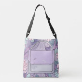Lavender Beauty Purse AI kunst Crossbody Tas (Achterkant)