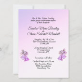 Lavender Bells Wedding Invitation Kaart (Voorkant)
