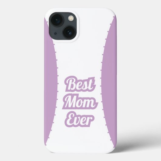 Lavender Best Mom Ever iPhone Case (Achterkant)