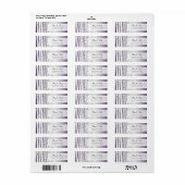 Lavender Birch Tree Return Label (Full Sheet)