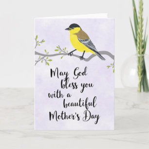 Lavender Bird Zegenkaart Kaart