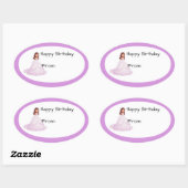 Lavender Birthday Girl Gift Label Sticker (Vel)
