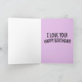 LAVENDER BIRTHDAY-WENSKAARTEN KAART (Binnen)