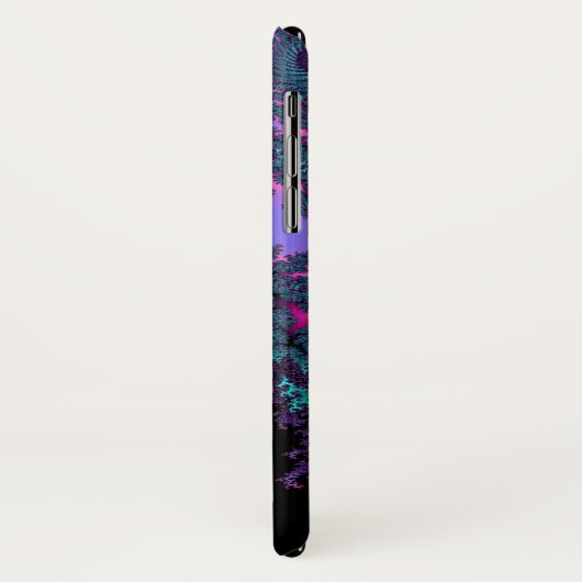 Lavender Blauwgroen Fractal Persoonlijk iPhone X H Case-Mate iPhone Case (Achterkant/links)