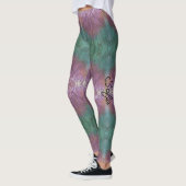 Lavender & Blauwgroen Groen personaliseer de kwali Leggings (Links)