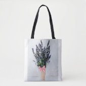 Lavender Bliss Bouquet Tote Bag (Voorkant)