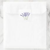 Lavender bloemen waterverf rustige kruiden plein s vierkante sticker (Tas)